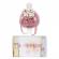 Trusou botez cu ursulet si lumanare glob, dantela si ursuleti, decor roz pudra,