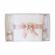 Trusou botez cu ursulet si lumanare glob, dantela si ursuleti, decor roz pudra,
