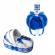 Trusou botez in landou si lumanare glob cu ingeras, decor albastru, denikos® 585