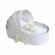 Trusou botez in landou si lumanare rochita cu ingeras, decor ivoire, denikos®