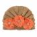 Caciulita tip turban cu floricele (marime disponibila: 6-9 luni (marimea 19