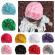 Caciulita tip turban cu floricele cu perlute (marime disponibila: 6-9 luni