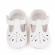 Pantofiori albi cu puncte decupate (marime disponibila: 6-9 luni (marimea 19