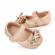Pantofiori aurii cu sclipici si fundita (marime disponibila: 6-9 luni (marimea