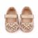 Pantofiori aurii cu sclipici si fundita (marime disponibila: 6-9 luni (marimea