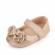 Pantofiori aurii cu sclipici si fundita (marime disponibila: 6-9 luni (marimea