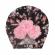 Caciulita tip turban cu floricele aplicate (marime disponibila: 6-9 luni