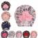 Caciulita tip turban cu floricele aplicate (marime disponibila: 6-9 luni