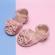 Pantofi roz pudra cu fundita si danteluta (marime disponibila: marimea 22)