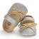 Pantofiori argintii cu fundita aurie (marime disponibila: 12-18 luni (marimea