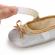 Pantofiori argintii cu fundita aurie (marime disponibila: 12-18 luni (marimea