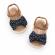 Sandalute bleumarine cu bulinute albe (marime disponibila: 3-6 luni (marimea 18
