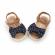 Sandalute bleumarine cu bulinute albe (marime disponibila: 3-6 luni (marimea 18