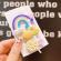 Set de 3 clame clips - yellow rainbow