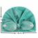 Caciulita tip turban din catifea cu perlute (marime disponibila: 3-6 luni