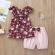 Costumas cu bluzita si pantaloni bufanti pentru fetite (marime disponibila: 6-9
