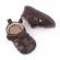 Pantofiori maro decupati (marime disponibila: 3-6 luni (marimea 18