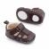 Pantofiori maro decupati (marime disponibila: 3-6 luni (marimea 18