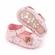 Pantofiori roz pentru fetite - frunzulite colorate (marime disponibila: 3-6