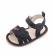 Sandalute negre pentru fetite - love (marime disponibila: 3-6 luni (marimea 18