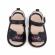 Sandalute negre pentru fetite - love (marime disponibila: 3-6 luni (marimea 18