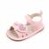 Sandalute roz pentru fetite - love (marime disponibila: 3-6 luni (marimea 18