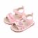 Sandalute roz pentru fetite - love (marime disponibila: 3-6 luni (marimea 18