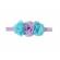 Bentita cu 3 floricele aplicate (marime disponibila: 0-12 luni, model: 5)