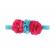 Bentita cu 3 floricele aplicate (marime disponibila: 0-12 luni, model: 5)