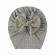 Caciulita tip turban cu fundita din tulle aplicata (marime disponibila: 3-6