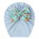 Caciulita tip turban cu fundita inflorata (marime disponibila: 6-9 luni