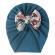 Caciulita tip turban cu fundita inflorata (marime disponibila: 6-9 luni