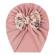 Caciulita tip turban cu fundita inflorata (marime disponibila: 6-9 luni