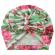 Caciulita tip turban inflorata cu fundite in fata (marime disponibila: 6-9 luni