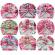 Caciulita tip turban inflorata cu fundite in fata (marime disponibila: 6-9 luni