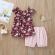 Costumas cu bluzita si pantaloni bufanti pentru fetite (marime disponibila: 2