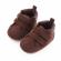 Ghetute maro inchis din material tip piele intoarsa (marime disponibila: 6-9
