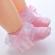 Sosete cu danteluta si fundita din tulle si satin (marime disponibila: 0-3