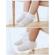 Sosete cu danteluta si model din tesatura (marime disponibila: 12-18 luni