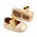 Pantofiori aurii din lac cu puncte argintii (marime disponibila: 6-9 luni