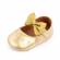 Pantofiori aurii din lac cu puncte argintii (marime disponibila: 6-9 luni