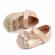 Pantofiori cu sclipici si coronita (marime disponibila: 6-9 luni (marimea 19