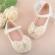 Pantofiori ivoire cu fundita aplicata (marime disponibila: marimea 28)
