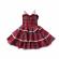 Rochita in carouri - polka (marime disponibila: 3-6 luni (marimea 18