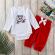 Set body cu pantalonasi - you are loved (marime disponibila: 12-18 luni