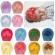Caciulita tip turban cu floricele cu perlute aplicate (marime disponibila: 3-6