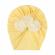 Caciulita tip turban cu floricele cu perlute aplicate (marime disponibila: 3-6