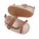 Pantofiori aurii cu fundita maro (marime disponibila: 3-6 luni (marimea 18