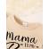 Set body crem cu inscriptie si fustita denim pentru fetite (marime disponibila: