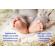 Set body crem cu inscriptie si fustita denim pentru fetite (marime disponibila: